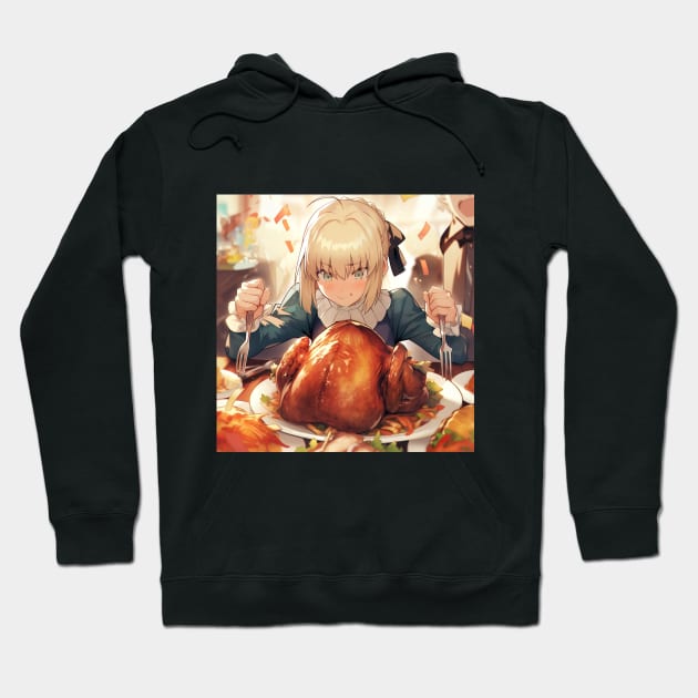 saber thanksgiving Hoodie by WabiSabi Wonders